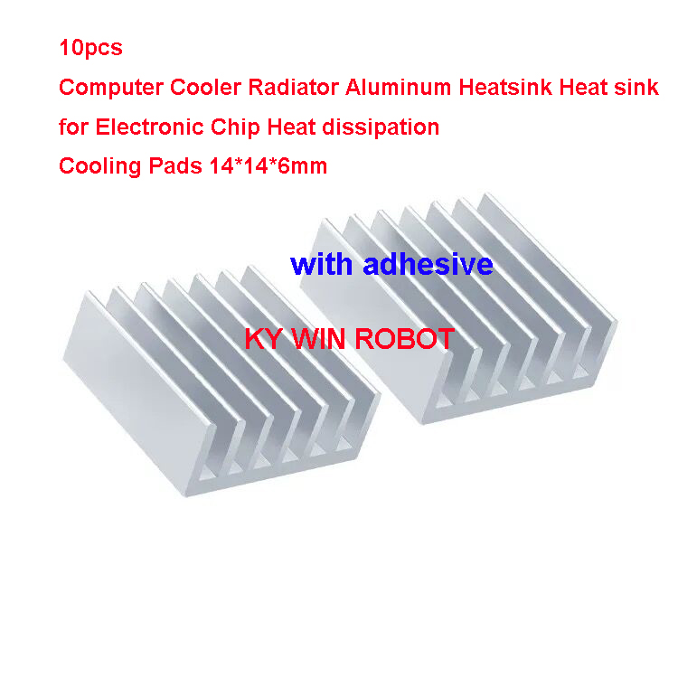 Heatsink - 10 шт. миниатюрных алюминиевых радиаторов с