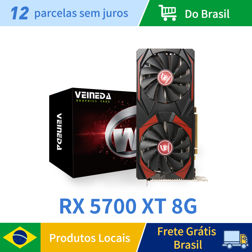 Cpu Fan - Видеокарта Veineda RX 5700XT 8 ГБ