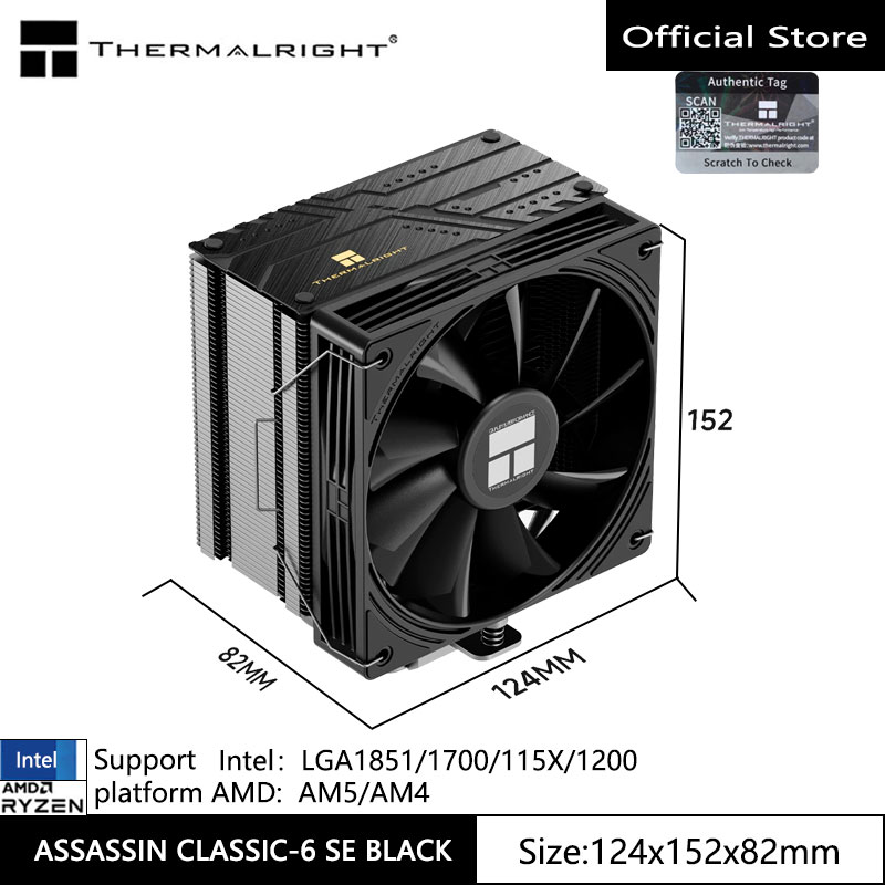 Cpu Heatsink - Thermalright ASSASSIN CLASSIC-6 SE – воздушный