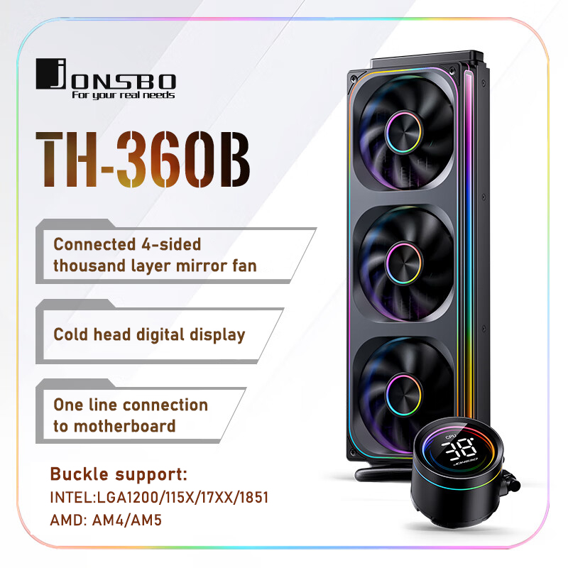 Aio Liquid Cooler - Jonsbo TH-360 AIO ЦП Жидкостное охлаждение