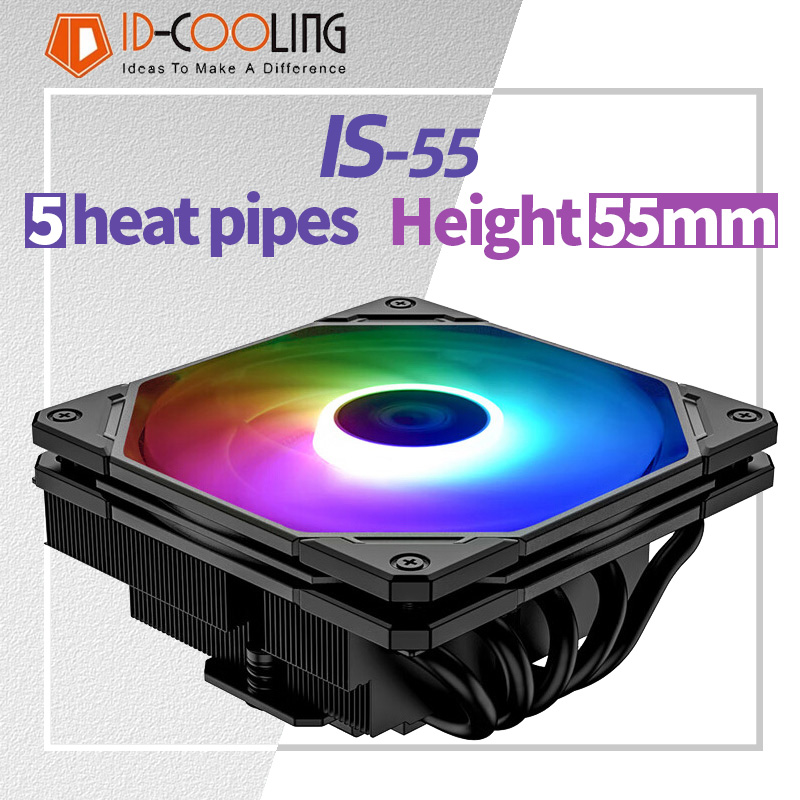 Cpu Cooler - ID-COOLING IS-55 5 тепловых трубок, кулер